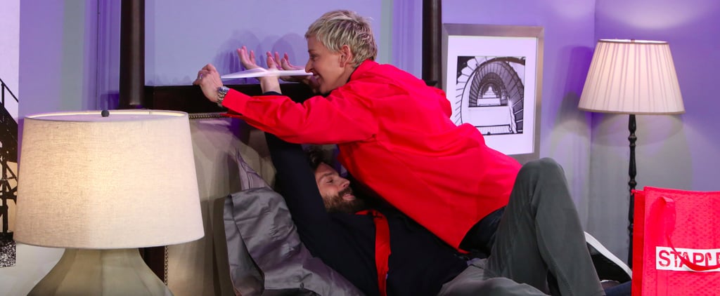 Jamie Dornan and Ellen DeGeneres Fifty Shades Darkest Skit