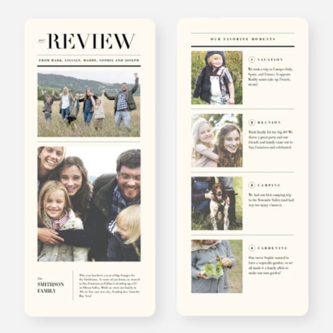 Perfect Review Card from Paper Culture ($2-$3 per card)