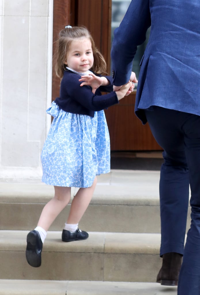 Prince George and Princess Charlotte at Hospital to See Baby