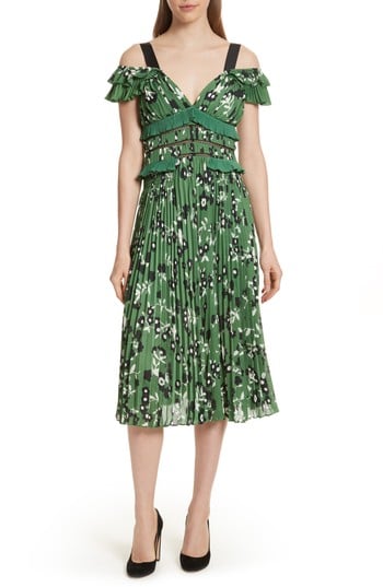 Meghan Markle Green Self Portrait Dress POPSUGAR Fashion UK