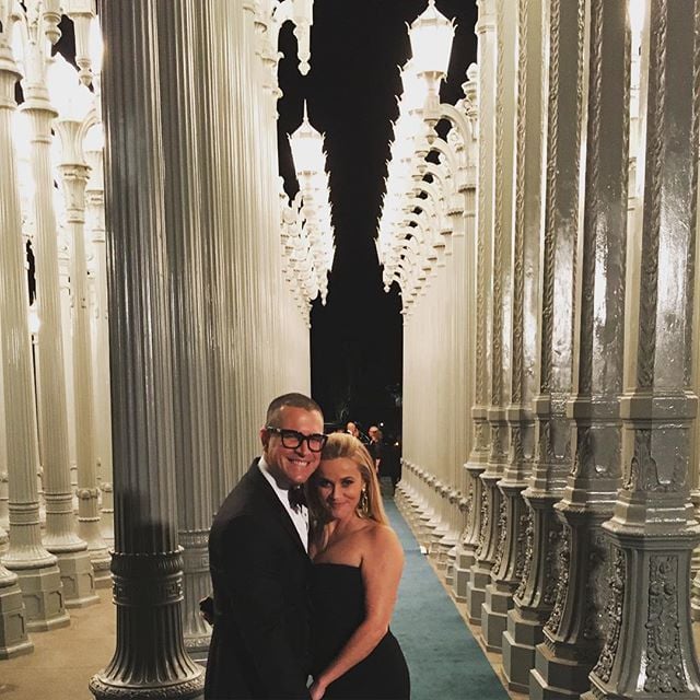 Reese shared a snap from a sweet "date night" with husband Jim Toth.