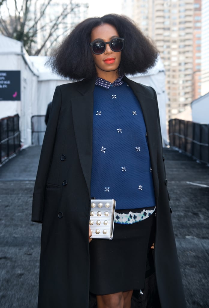 Solange Knowles looked absolutely chic.