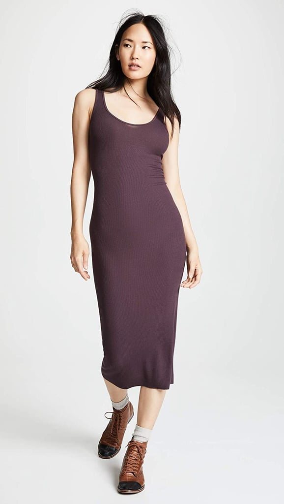 An Everyday Dress: Enza Costa Stretch Silk Rib Tank Midi Dress