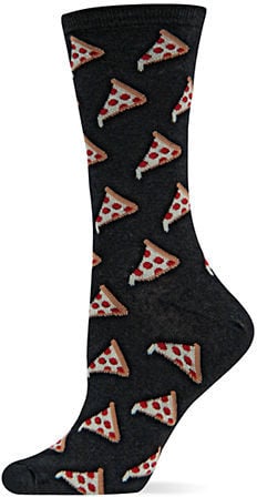 Hot Sox Pizza Printed Trouser Socks ($6)