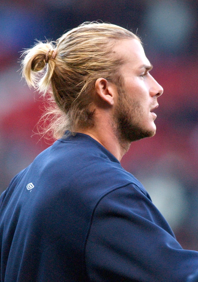 David Beckham Hair: The Man Bun, 2003