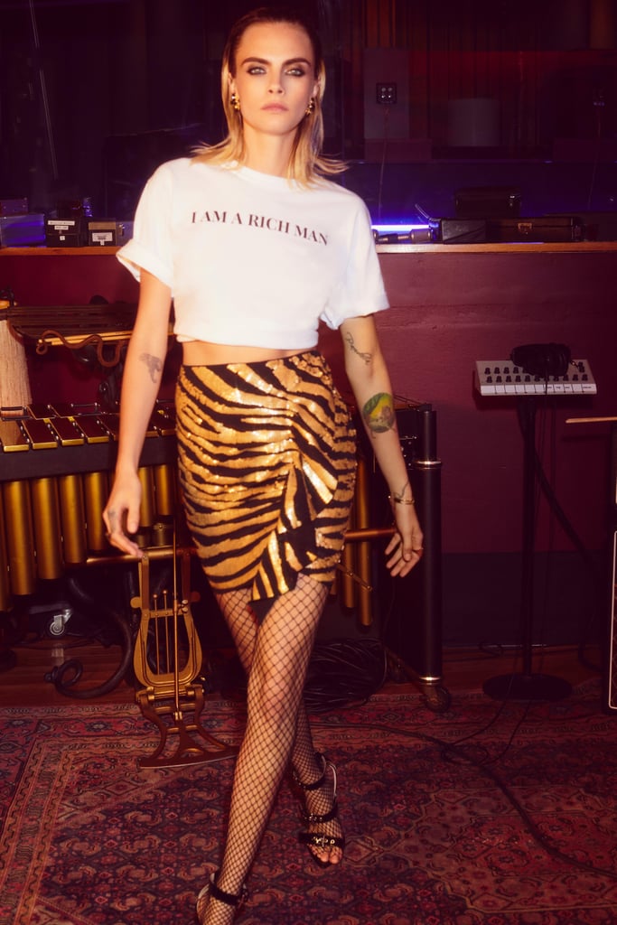 Cara Delevingne Girl Gone Wild Zebra Skirt