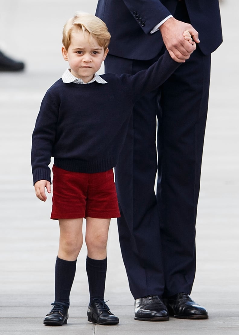 Shorts are typically worn by boys in the royal family until the age of 8.