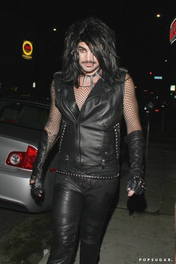 Adam Lambert Went Totally Goth For A Halloween Party In Hollywood Celebrities Wearing 