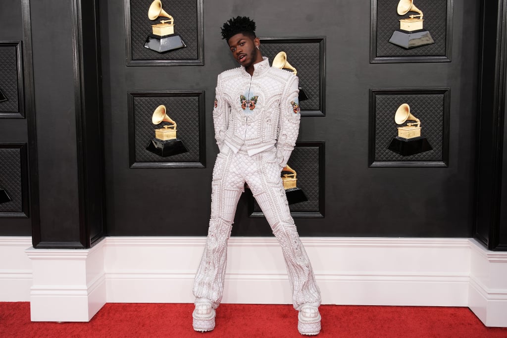 Lil Nas X's Balmain Butterfly Suit at the Grammys 2022