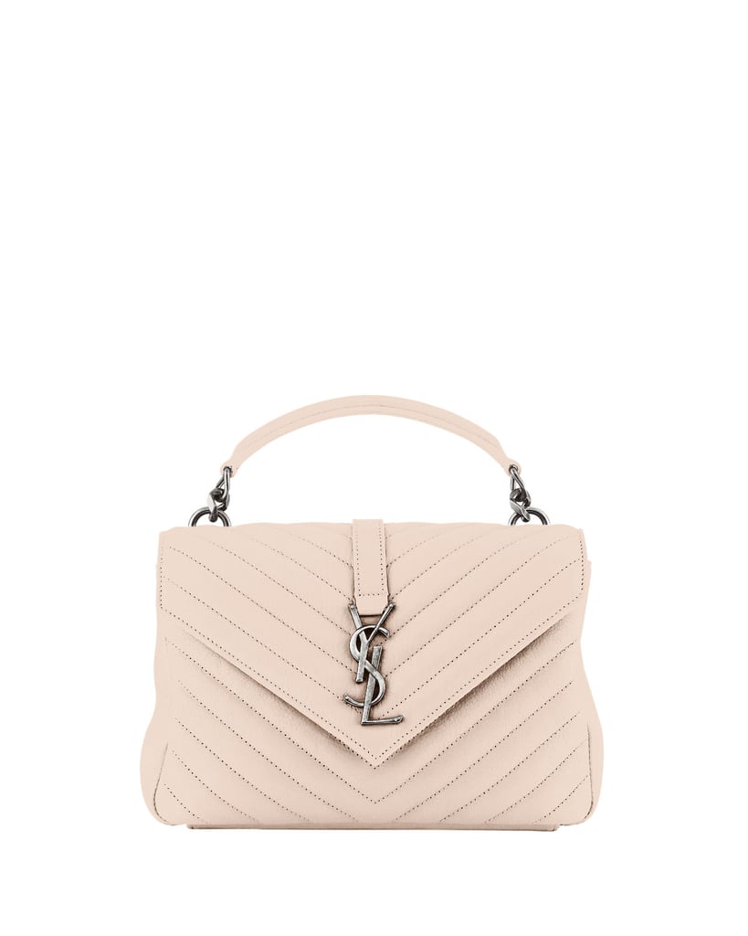 Saint Laurent College Medium Monogram YSL V-Flap Crossbody Bag