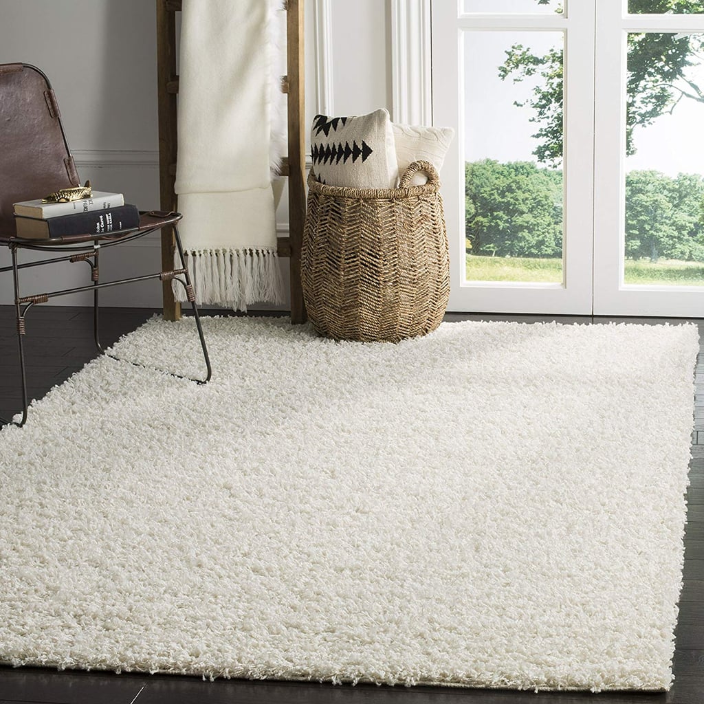 Safavieh Athens Shag Collection White Area Rug