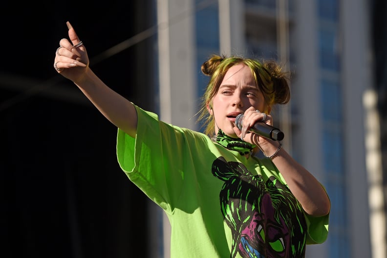 LAS VEGAS, NEVADA - SEPTEMBER 21: Billie Eilish performs onstage during the Daytime Stage at the 2019 iHeartRadio Music Festival held at the Las Vegas Festival Grounds on September 21, 2019 in Las Vegas, Nevada EDITORIAL USE ONLY. (Photo by Kevin Mazur/Ge