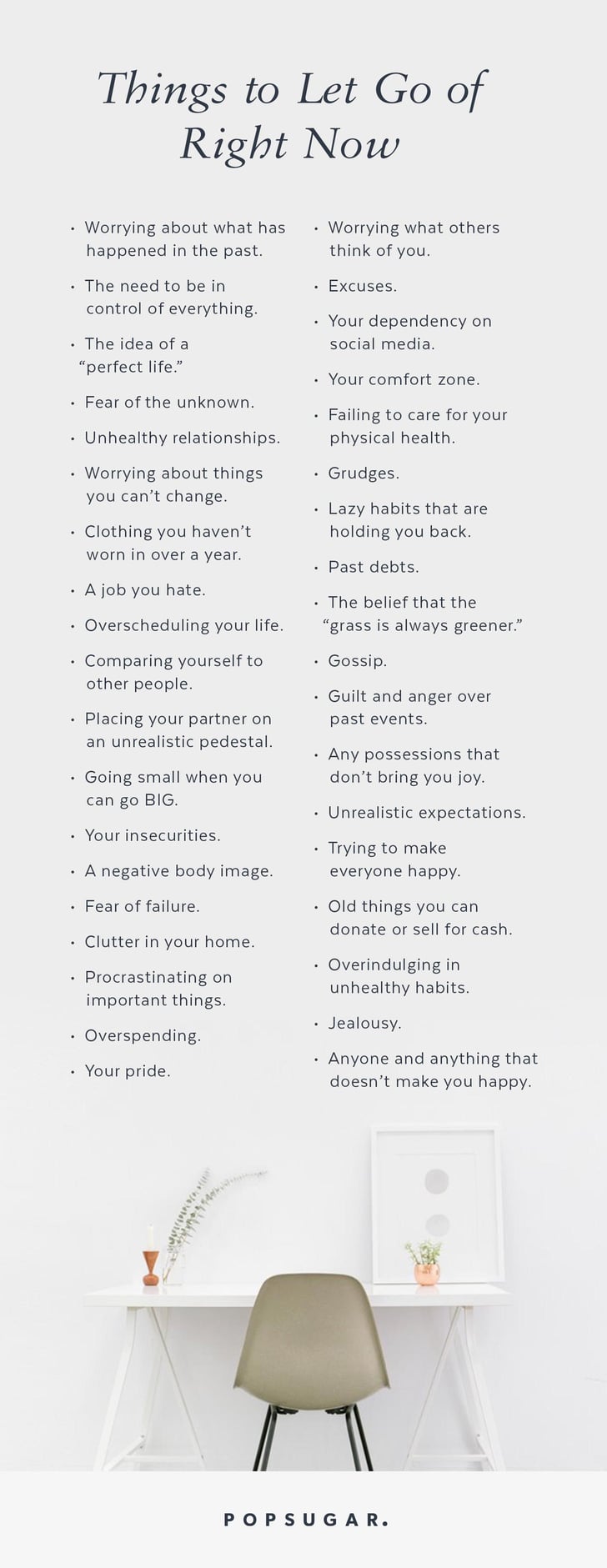 Things to Let Go Of