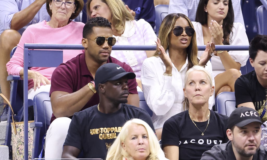 Ciara and her husband, NFL superstar Russell Wilson, at the US Open on Sept. 2.