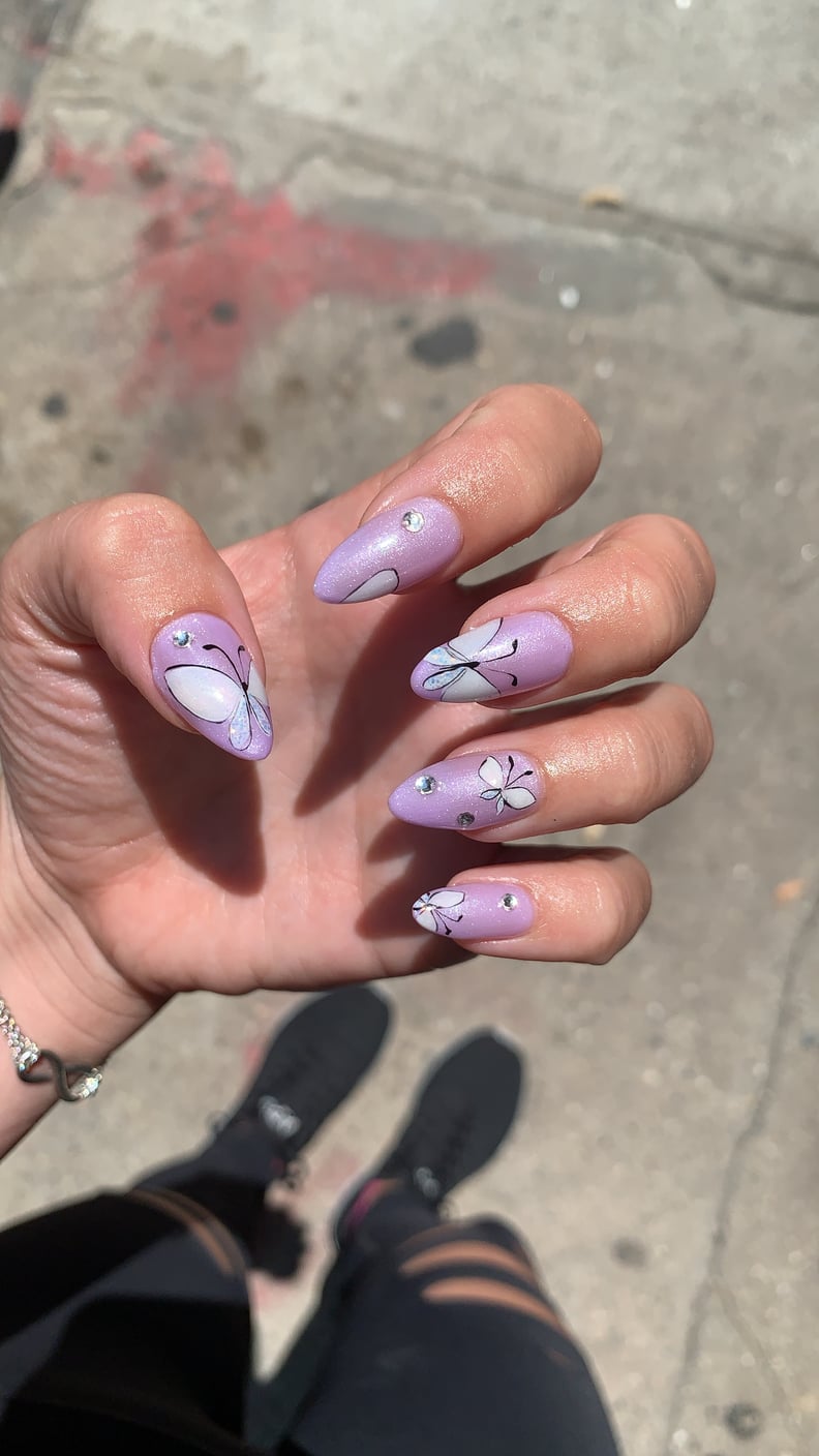 Alexa Luria's Butterfly Nail Art