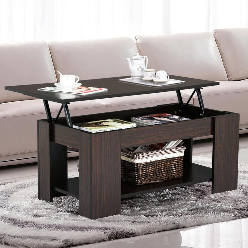 Yaheetech Lift Up Top Coffee Table With Under Storage