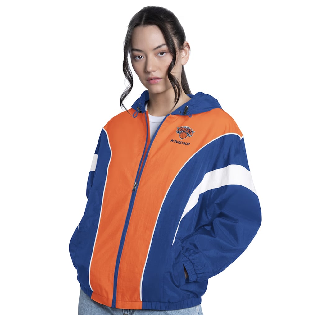 NBA Store New York Knicks G-III 4Her Lightweight Oversized Full-Zip Jacket