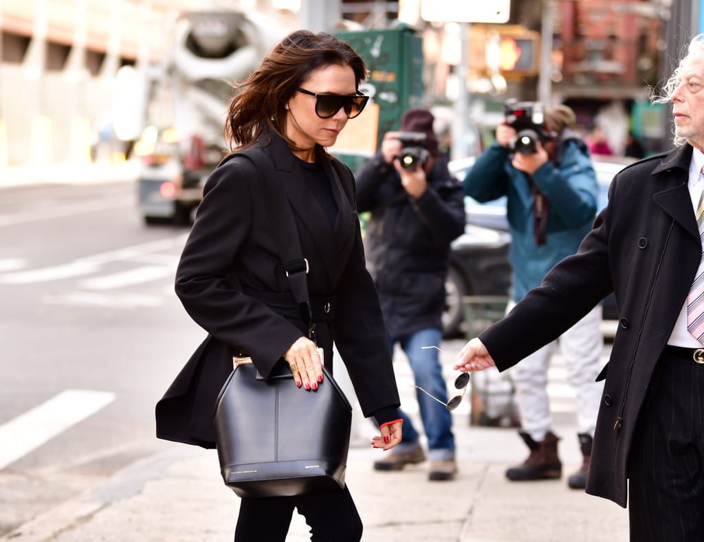 Victoria Beckham Stirrup Pants in New York November 2018