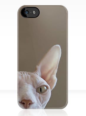 Scare off anyone trying to steal your phone with this cat case ($39) that may or may not be watching you.