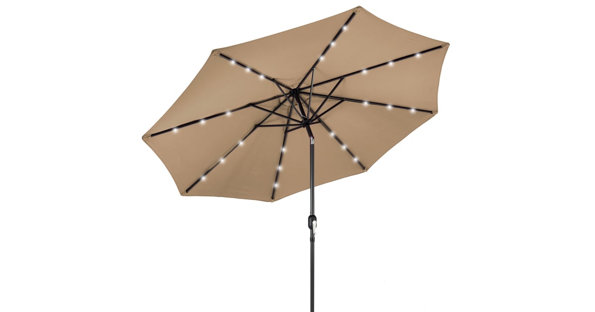 Best Choice Products Solar LED Lighted Patio Umbrella Best Outdoor