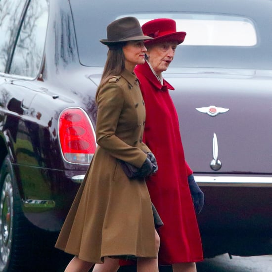 Pippa Middleton Brown Coat Jan. 2017