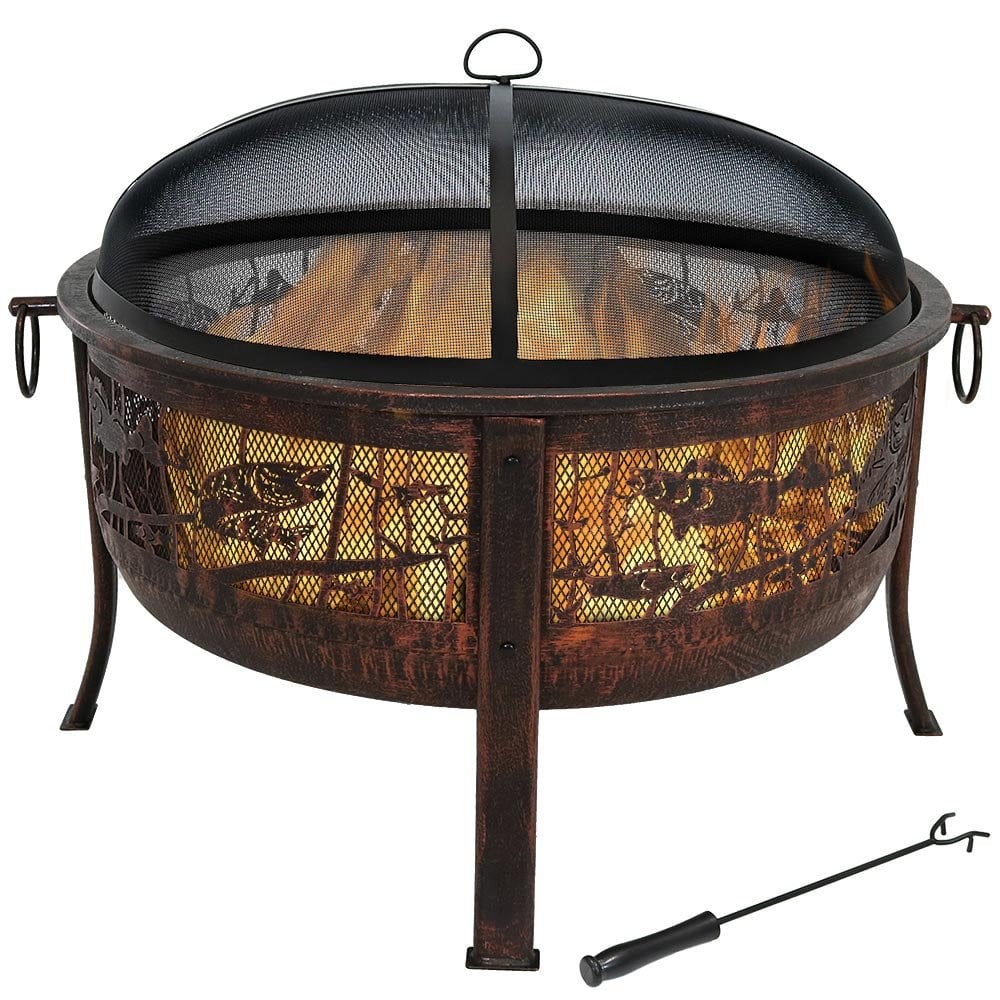 Sunnydaze Northwoods Fishing Fire Pit