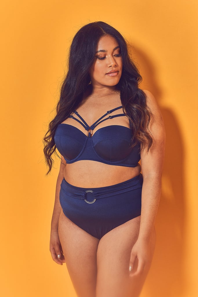 Wolf & Whistle Navy Curve Belted Bikini