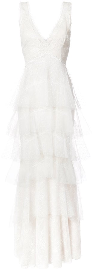 Marchesa Notte Layered Lace Gown
