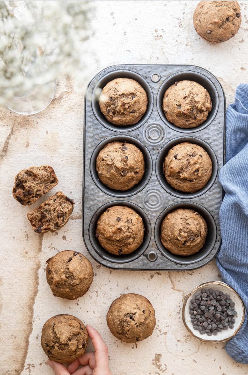 Whole Wheat Banana Muffins With Chocolate Chips