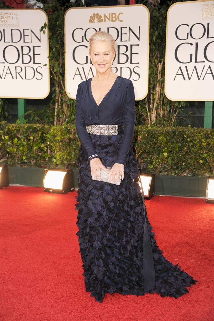 Helen Mirren at the Golden Globes.
Helen Mirren at the Golden Globes.