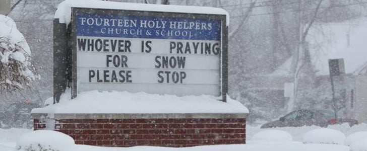 Funny Church Sign During the Polar Vortex | Picture