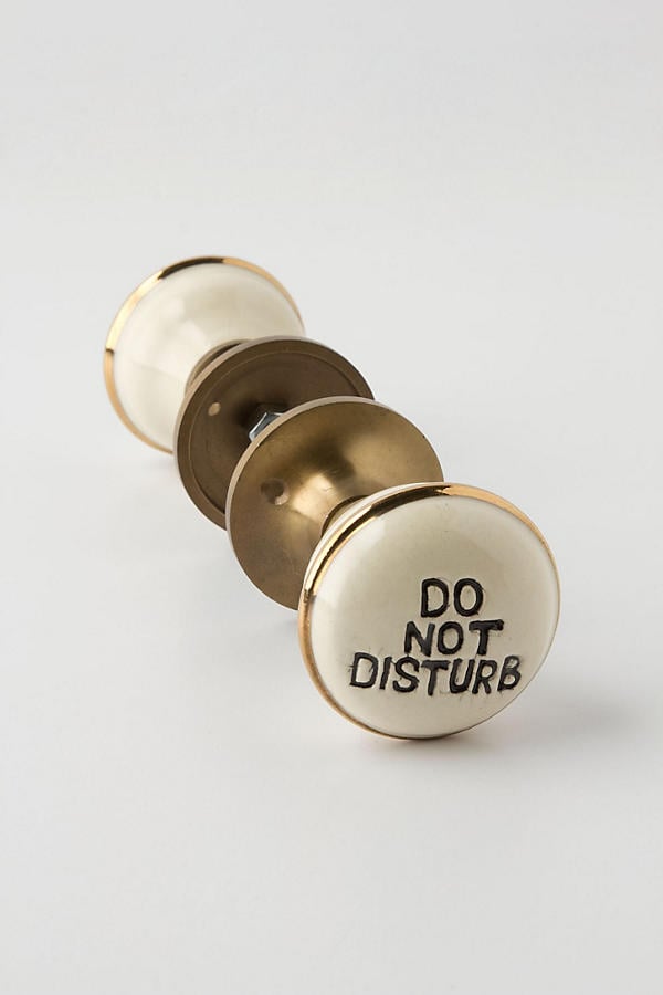 Anthropologie Do Not Disturb Doorknob