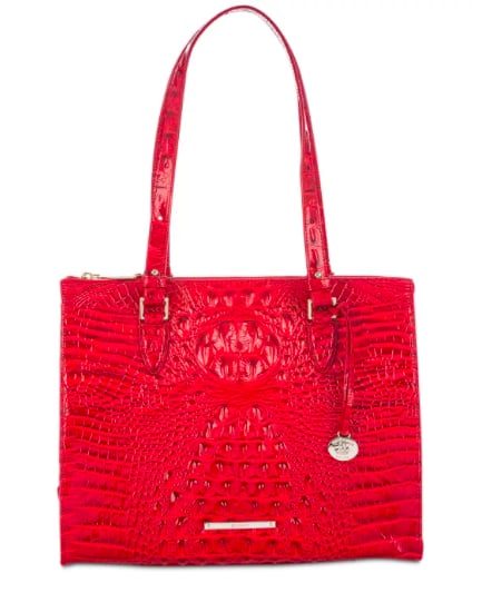 Embossed Leather Tote