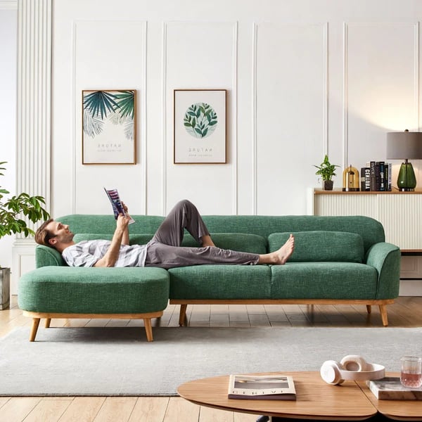Best Boho Sofa: Solid Wood Sectional