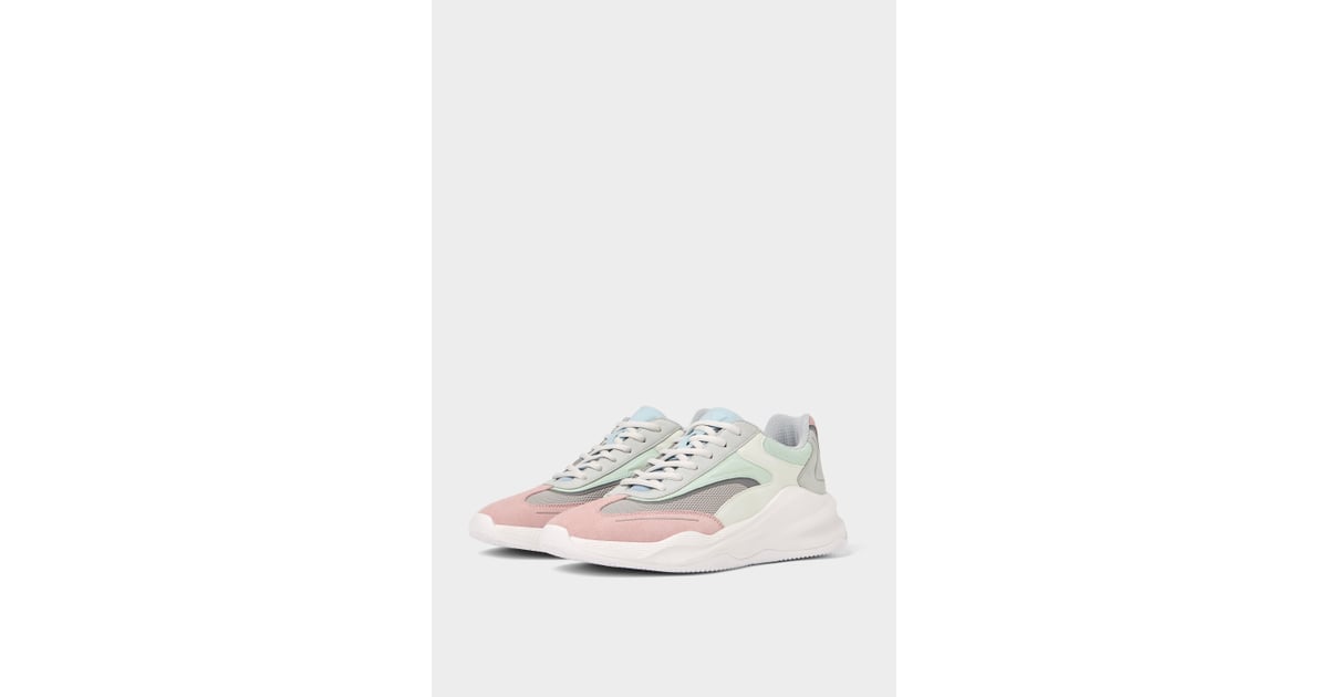 Zara thick soled sneakers discount