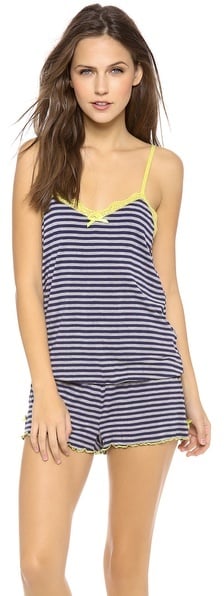 Honeydew Striped Romper