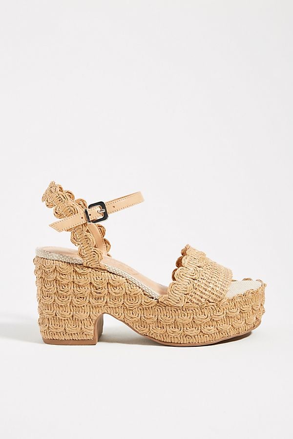 Vicenza Scalloped Platform Sandals