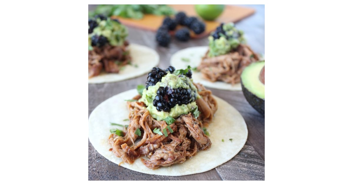 SlowCooked Blackberry Jalapeño Pulled Pork Tacos Tacos With Ground