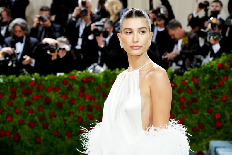 NEW YORK, NEW YORK - MAY 02: Hailey Bieber attends The 2022 Met Gala Celebrating 