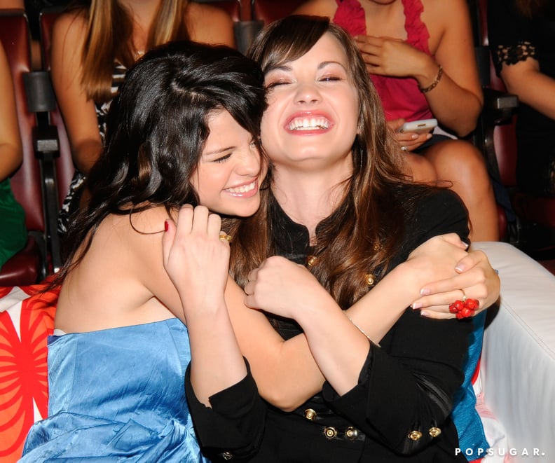 Selena Gomez and Demi Lovato at the 2008 Teen Choice Awards