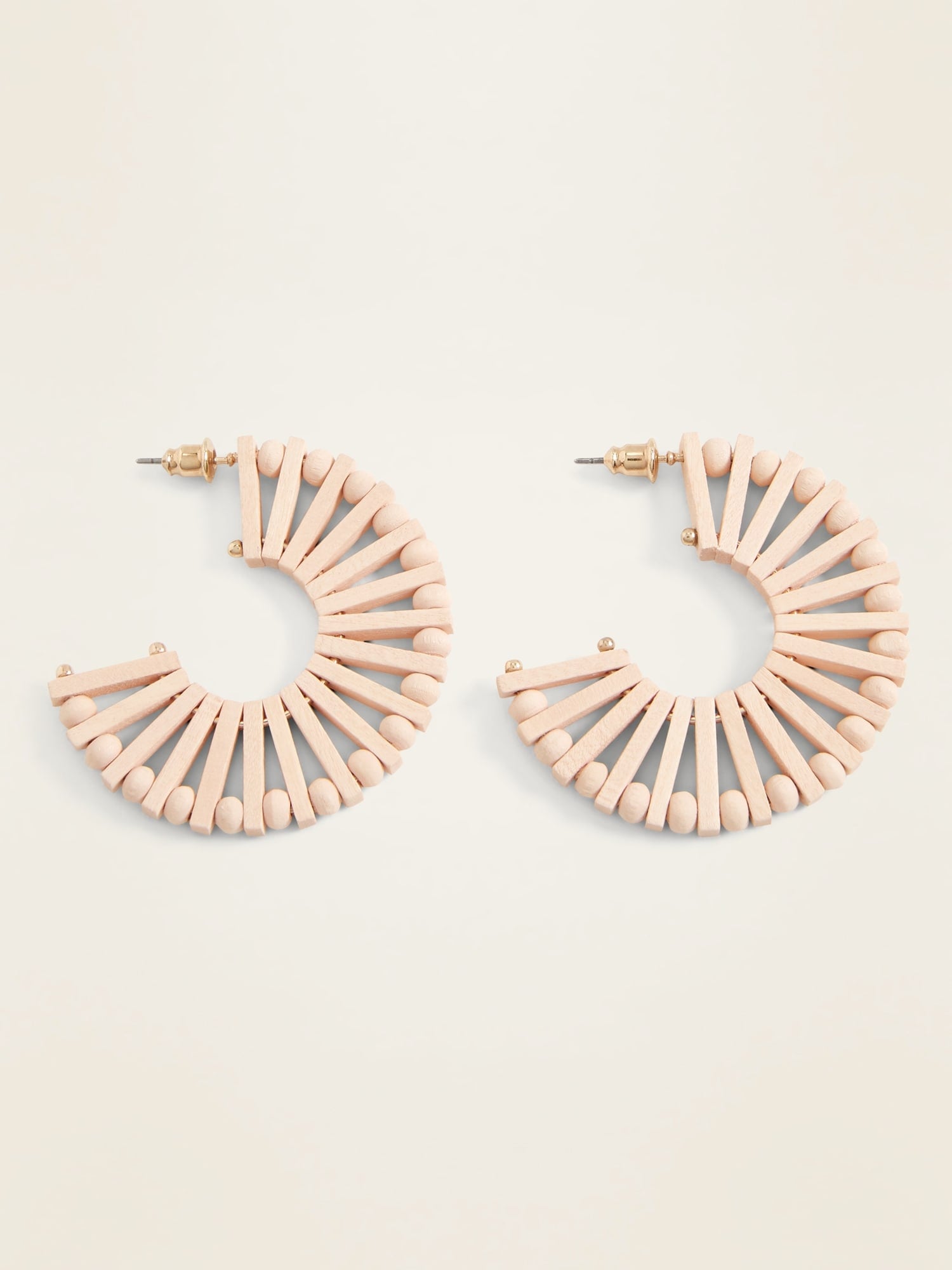 Old Navy Wood Fan Hoop Earrings Old Navy Just Got In Over 2 400