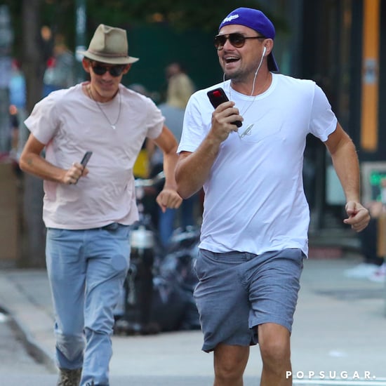 Leonardo DiCaprio Catching a Cab in NYC Pictures