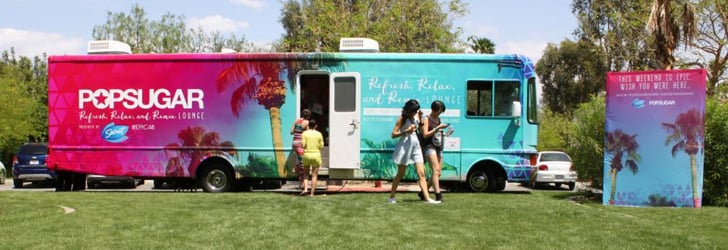 The POPSUGAR Lounge stopped at the Riviera Resort & Spa VIP Pool Party with Social Club.
Source: Jes Workman