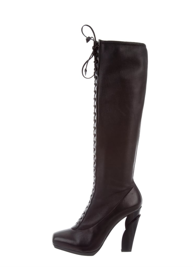 Prada Leather Lace-Up Boots