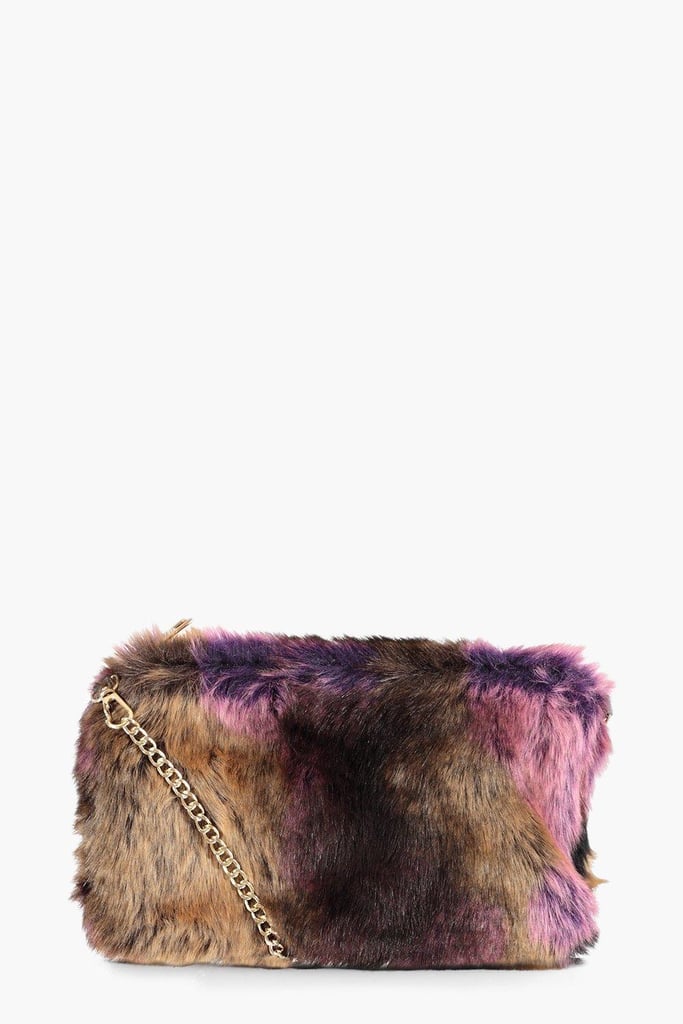 Boohoo Fliss Multi Faux Fur Cross Body