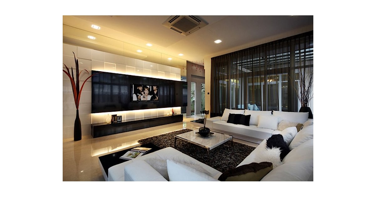 غرفة التلفاز أكثر أفكار الديكور شعبية على موقع بنترست POPSUGAR Home