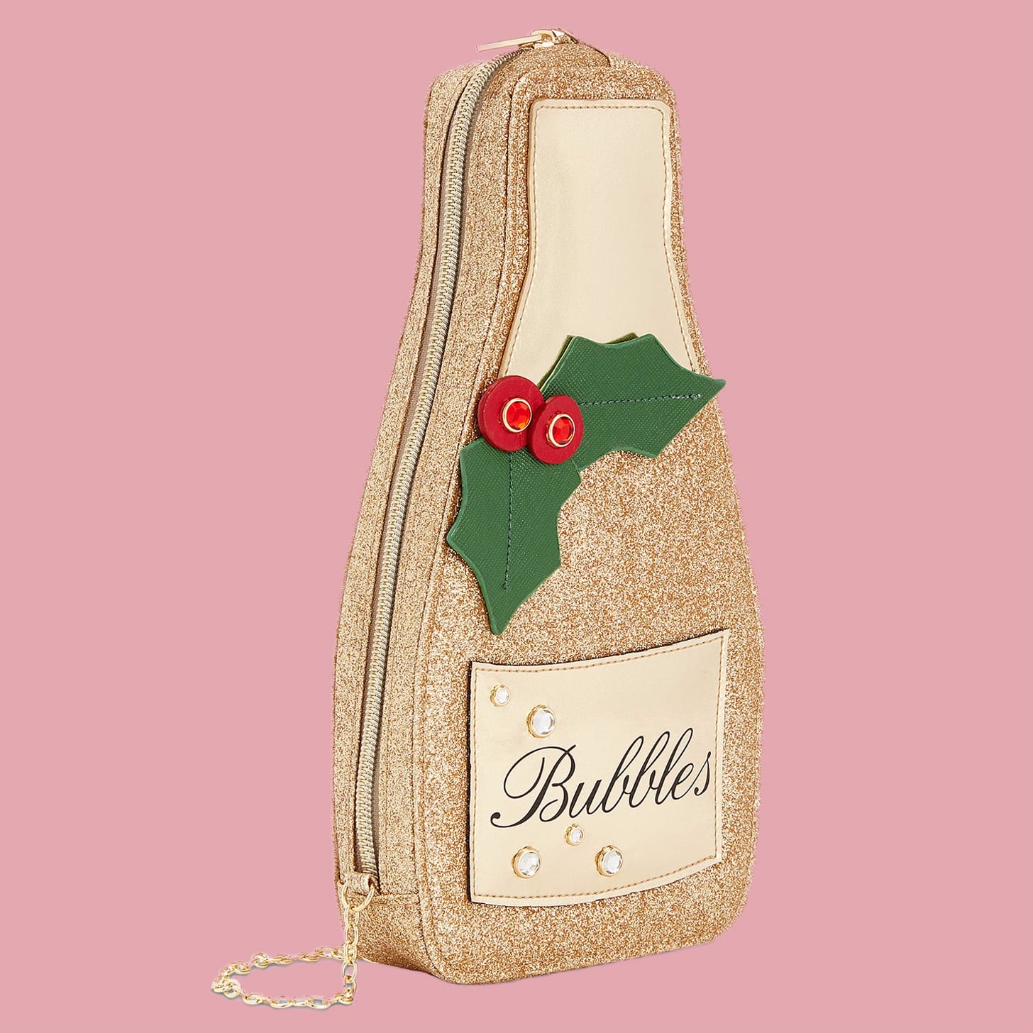 Champagne online shaped purse