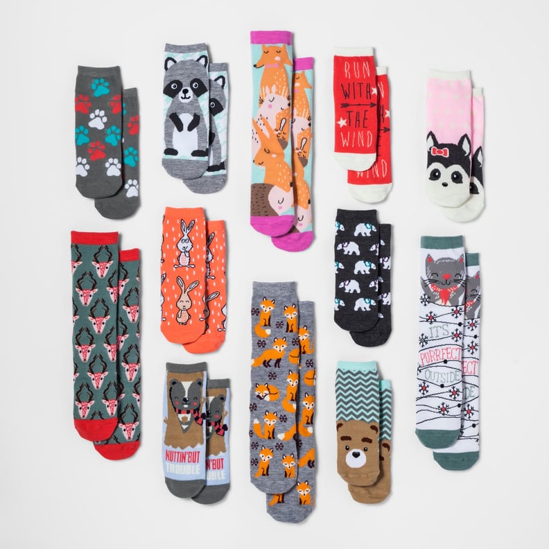 Women's Forest Animal 12 Days of Socks Set