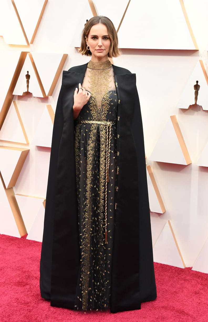 Natalie Portman's Dior Cape Dress at the 2020 Oscars