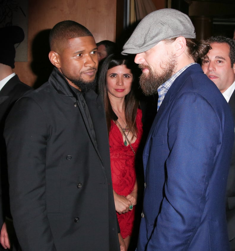 Usher and Leonardo DiCaprio